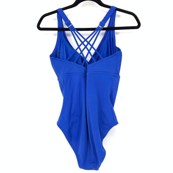 Prana Women's Size 34D Small Kayana D-Cup One-Piece Swimsuit Sleeveless Blue - Picture 4 of 6